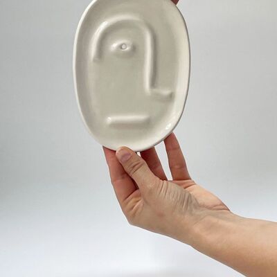 ceramic soap dish face