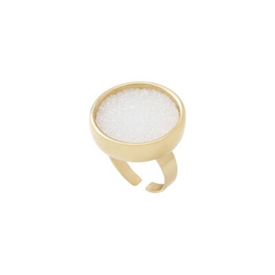 Alcée - Adjustable ring 20mm - Gold