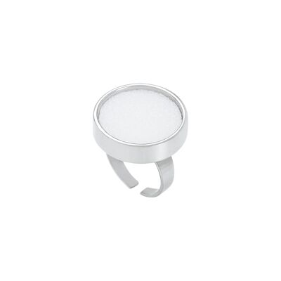 Alcée - Anillo ajustable 20mm - Plata