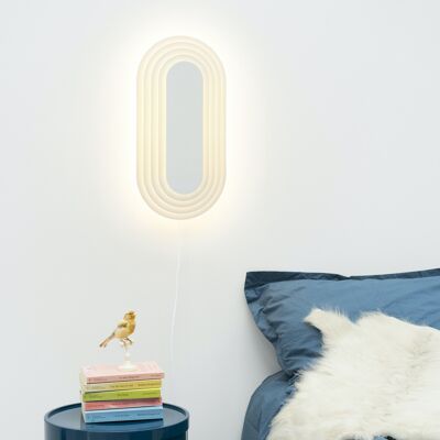 Wandleuchte - Dimmbare LED-Leuchte - ETOR-01 Greige - mit Kabel