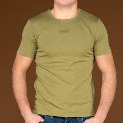 CANAAN CASTLE, 100% cotton short sleeve jersey - BEIGE