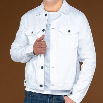 KYUSHU, cotton jacket - BIANCO