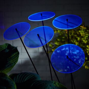 Lot de 5 grandes décorations de jardin 'Sun Discs' 6