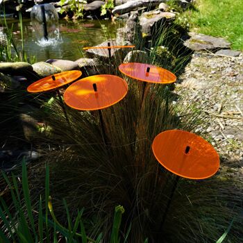 Lot de 5 grandes décorations de jardin 'Sun Discs' 10