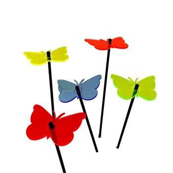 Lot de 5 décorations de jardin moyennes 'Gatekeeper Butterfly' 5