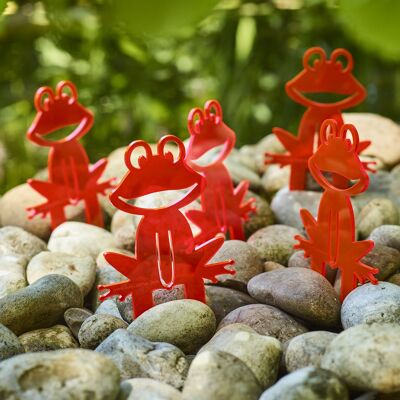 Set de 5 décorations de jardin moyennes 'Grenouilles'