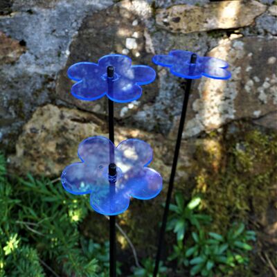 Medium Garden Décor Ornaments Set of 3 'Blossoms'