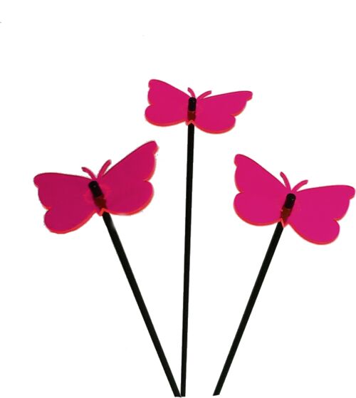 Medium Garden Décor Ornaments Set of 3 'Gatekeeper Butterfly'