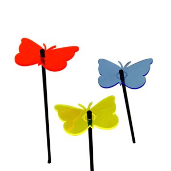 Lot de 3 décorations de jardin moyennes 'Gatekeeper Butterfly' 7