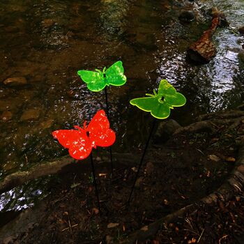 Lot de 3 grandes décorations de jardin 'Gatekeeper Butterfly' 2