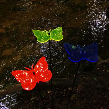 Lot de 3 grandes décorations de jardin 'Gatekeeper Butterfly' 3