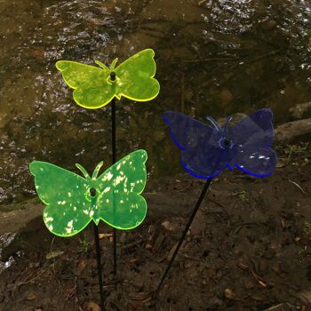 Lot de 3 grandes décorations de jardin 'Gatekeeper Butterfly' 4