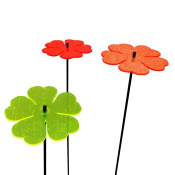 Lot de 3 grandes décorations de jardin 'Double Blossom' 8