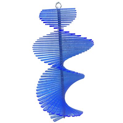 SunCatcher Fish Tail Wind Spinner, 40 cm de haut, 27 cm de diamètre