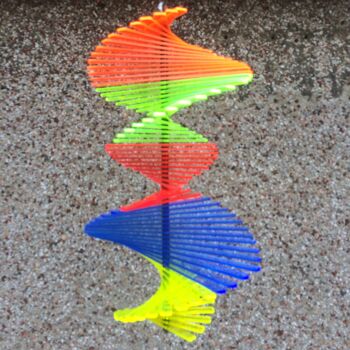 SunCatcher Fish Tail Wind Spinner, 40 cm de haut, 27 cm de diamètre 8