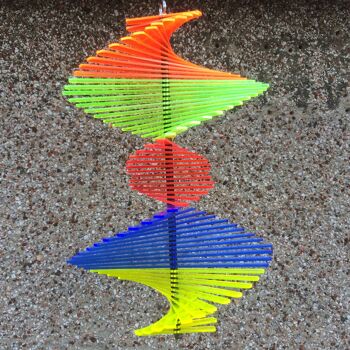SunCatcher Fish Tail Wind Spinner, 40 cm de haut, 27 cm de diamètre 9