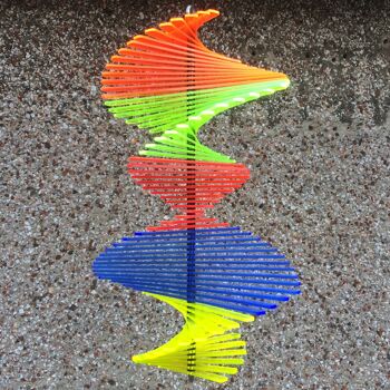 SunCatcher Fish Tail Wind Spinner, 40 cm de haut, 27 cm de diamètre 11