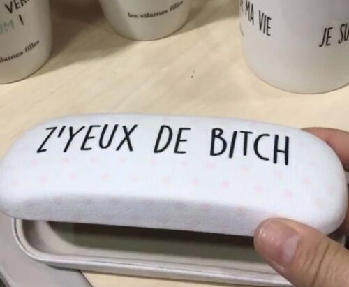 Boite à lunettes "Zyeux de Bitch"