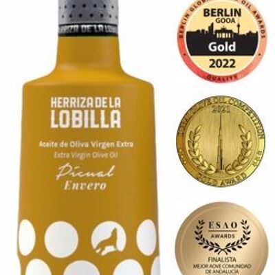 Herriza de la Lobilla - Aceite de Oliva Virgen Extra Monovarietal Picual en Envero, 500ml | AOVE | Premium