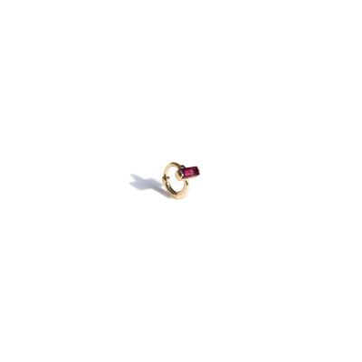 L'ÉCLAT GRENADINE - 375 carat gold & Garnet mono earring