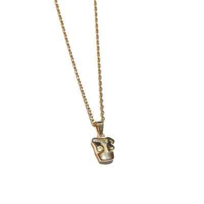 BUST N°1 - Vermeil pendant and Lemon Quartz - With chain