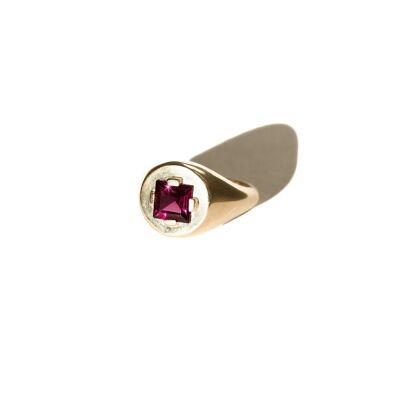 THE DUCHESS GRENADINE - Ring in gold-plated 925 silver & Garnets