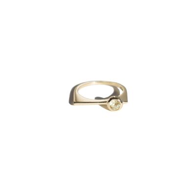 LEMON LASER - Anillo Lemon vermeil y Cuarzo - 50