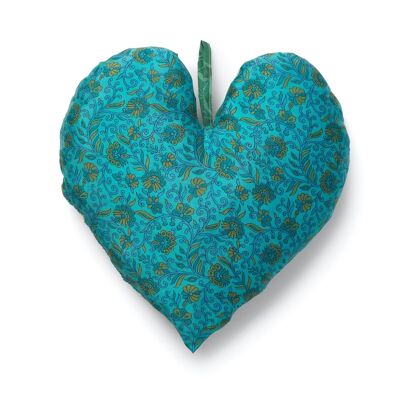 SUSTAIN vintage silk heart, large