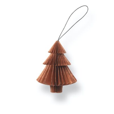 SUSTAIN folded ornament, tree copper