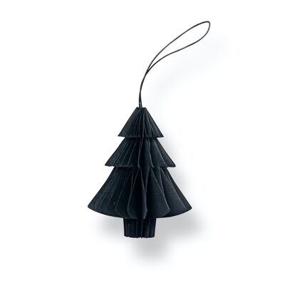 SUSTAIN folded ornament, tree black