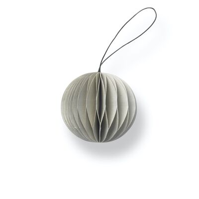 SUSTAIN folded ornament, scoop nude grey
