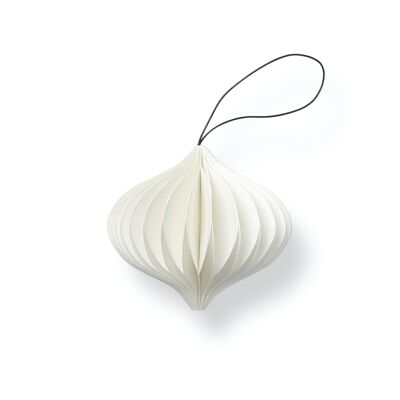SUSTAIN folded ornament, onion white