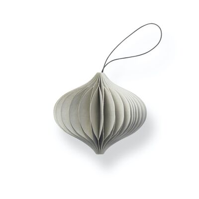 SUSTAIN folded ornament, onion nude grey