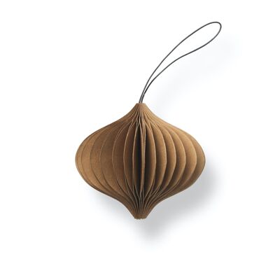 SUSTAIN folded ornament, onion caramel