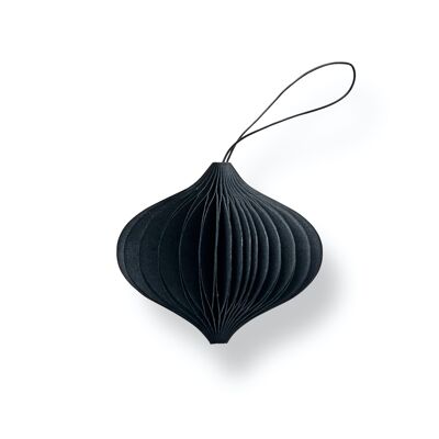 SUSTAIN folded ornament, onion black