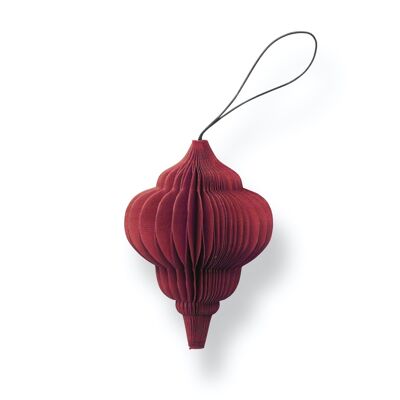 SUSTAIN folded ornament, jewel red