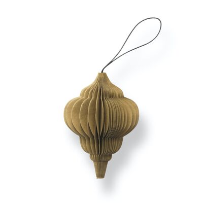 SUSTAIN folded ornament, jewel camel