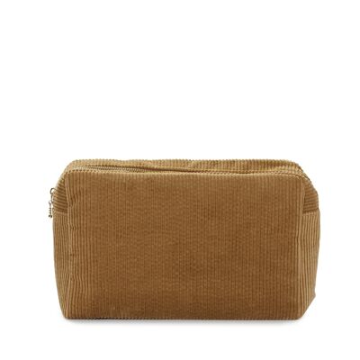 corduroy large pouch, desert sand