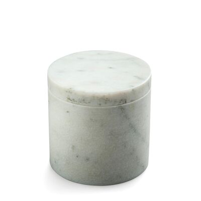 marblelous canister small, white