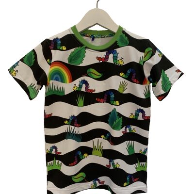 Rainbow Caterpillar Stripe Classic T-Shirt