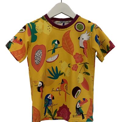 Tropical Birds Classic T-Shirt Yellow