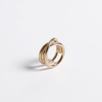 LA PASSIONNÉE, BAGUE RÉVERSIBLE - vermeil