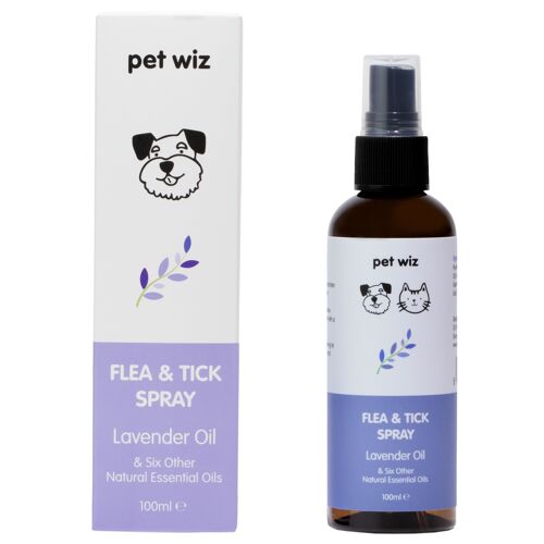 Organic Flea & Tick Spray for Dogs & Cats
