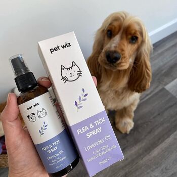 Spray anti-puces et anti-tiques bio pour chiens et chats 6