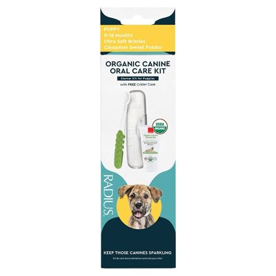 Kit di soluzioni dentali organiche per cani - Cucciolo