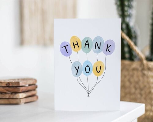 Thank You Balloons Card