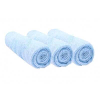 Set 3 coprimaterasso in spugna di cotone 50x70 / 55x75 / 50x80 - Sky