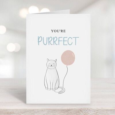 Du bist Purrfect Cat Card