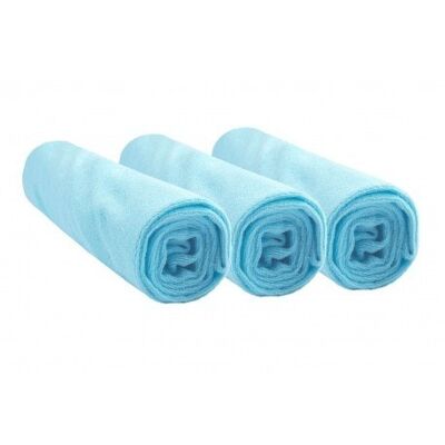 Set of 3 cotton terry changing mat covers 50x70 / 55x75 / 50x80 - Turquoise