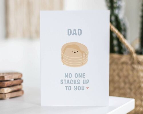 Dad No One Stacks Up To You Card